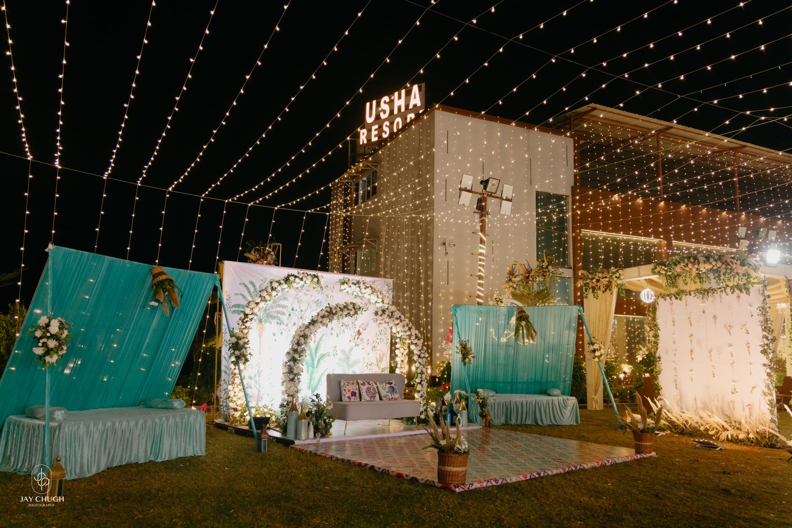 Elegant Outdoor Event Space at Usha Resort